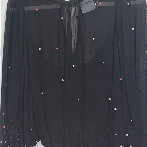 Free People Multicolor Beaded Blouse - Picture 3 of 5